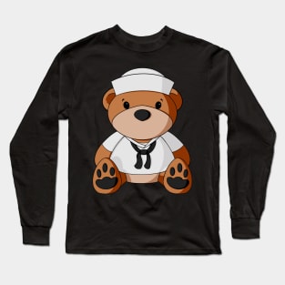Navy Sailor Teddy Bear Long Sleeve T-Shirt